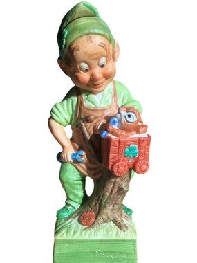 Hoffman Originals Vintage Mr. Mechanic Leprechaun with Squirrel